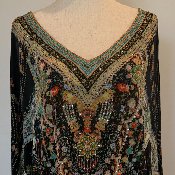 CAMILLA Short Kaftan - OS | Limited Edition Artisan Print | Crystals - Picture 1 of 11